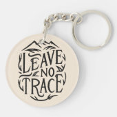 Laat geen spoor achter kamperen sleutelhanger (Achterkant)
