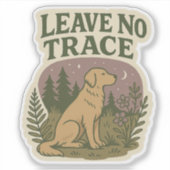 Laat geen spoor sticker (Voorkant)