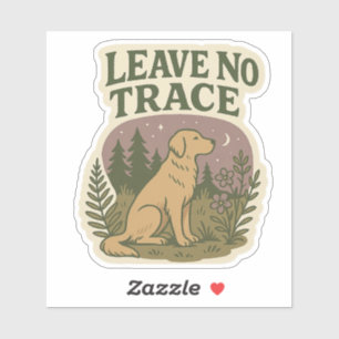 Laat geen spoor sticker