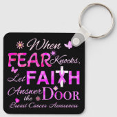 Laat GELOOF de deur beantwoorden Sleutelhanger (Achterkant)