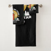 Laat geloof je helderste ster kaars kunst zijn bad handdoek (Insitu)