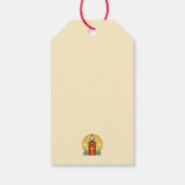 Laat geloof je helderste ster kaars kunst zijn cadeaulabel (Achterkant)