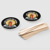 Laat geloof je helderste ster kaars kunst zijn handwaaier (Niet-gemonteerd)