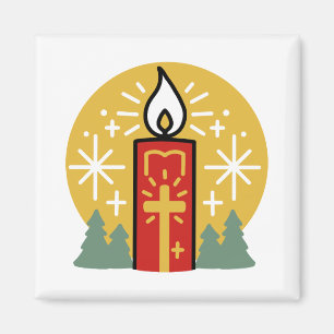 Laat geloof je helderste ster kaars kunst zijn magneet