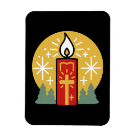 Laat geloof je helderste ster kaars kunst zijn magneet