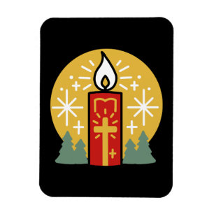 Laat geloof je helderste ster kaars kunst zijn magneet