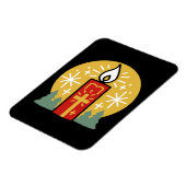 Laat geloof je helderste ster kaars kunst zijn magneet (Linkerzijde)