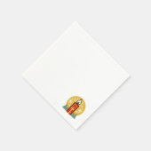 Laat geloof je helderste ster kaars kunst zijn servet (Hoek)