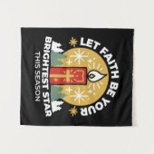 Laat geloof je helderste ster kaars kunst zijn wandkleed (Voorkant (horizontaal))