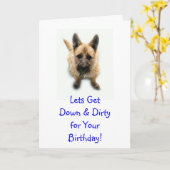 Laat GetDown & Dirtyfor YourBirthday! Kaart (Gele Bloem)