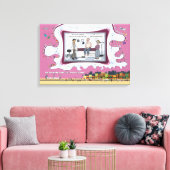 Laat gewoon je ondergoed | Beterschap 24x16 Canvas Afdruk (Insitu (Woonkamer))
