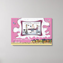 Laat gewoon je ondergoed | Beterschap 24x16 Canvas Afdruk