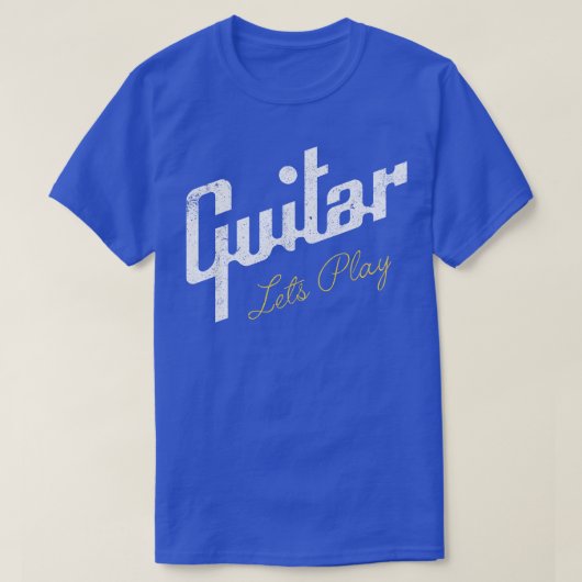 Laat gitaar spelen t-shirt (Design voorkant)