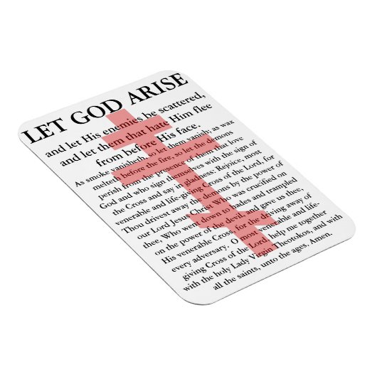 Laat God Arise Orthodox bidden Magneet (Rechterzijde)