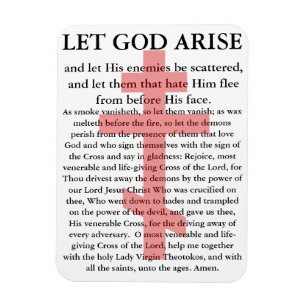 Laat God Arise Orthodox bidden Magneet
