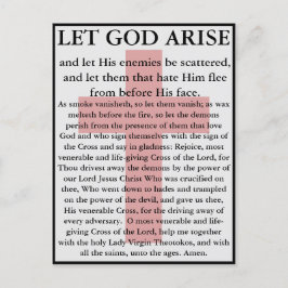 Laat God Arise Orthodox gebedskaart Briefkaart