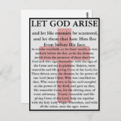 Laat God Arise Orthodox gebedskaart Briefkaart (Voorkant / Achterkant)