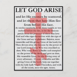 Laat God Arise Orthodox gebedskaart Briefkaart