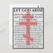 Laat God Arise Orthodox gebedskaart Briefkaart (Voorkant / Achterkant)