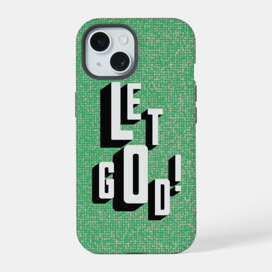 Laat God Christelijk Geloof iPhone 15 Case (Achterkant)