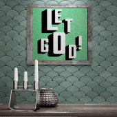 Laat God Christelijk Geloof Perfect Poster