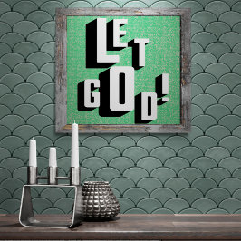 Laat God Christelijk Geloof Perfect Poster