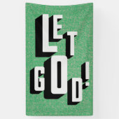 Laat God Christelijk Geloof Spandoek (Verticaal)