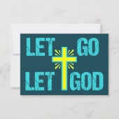 Laat God Christelijk Inspirerend Kaart citeren (Voorkant)