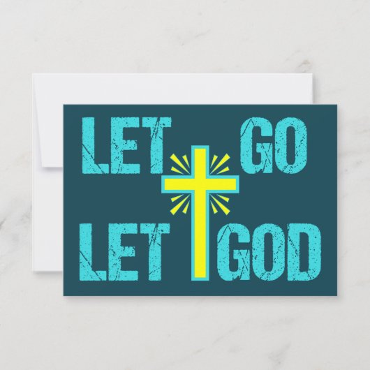 Laat God Christelijk Inspirerend Kaart citeren (Voorkant)