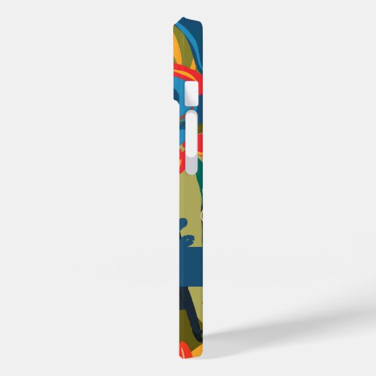 Laat God de Abstracte bloem loslaten Case-Mate iPhone Case (Achterkant / Links)