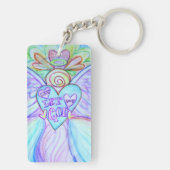 Laat God de Guardian Angel Sleutelhanger. Sleutelhanger (achterkant)