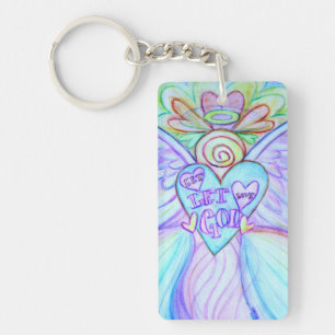 Laat God de Guardian Angel Sleutelhanger. Sleutelhanger