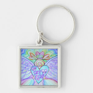 Laat God de Guardian Angel Sleutelhanger. Sleutelhanger