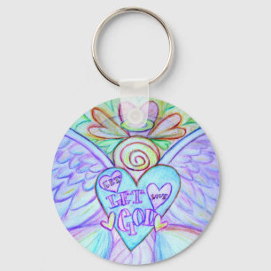 Laat God de Guardian Angel Sleutelhanger. Sleutelhanger