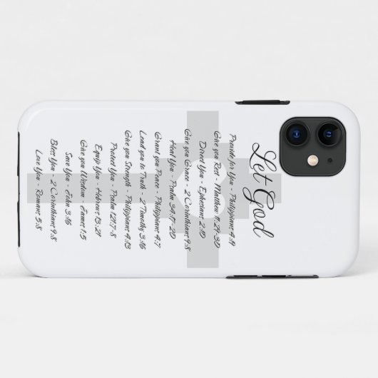 Laat God de Schrift inspireren Case-Mate iPhone Case (Achterkant (horizontaal))