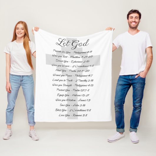 Laat God de Schrift inspireren Fleece Deken (In situ)