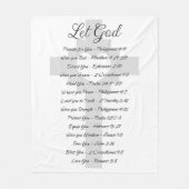 Laat God de Schrift inspireren Fleece Deken (Voorkant)