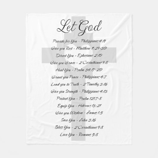 Laat God de Schrift inspireren Fleece Deken (Voorkant)