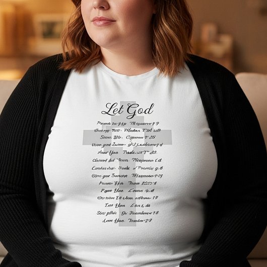 Laat God de Schrift inspireren Grote Maat T-shirt