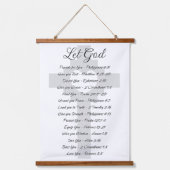 Laat God de Schrift inspireren Hangend Wandkleed (Voorkant)