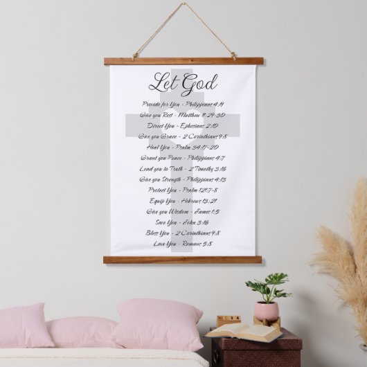 Laat God de Schrift inspireren Hangend Wandkleed (Slaapkamer)