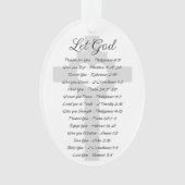 Laat God de Schrift inspireren Ornament (voorkant)