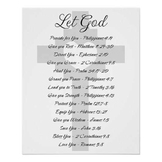 Laat God de Schrift inspireren Perfect Poster (Voorkant)
