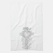 Laat God de Schrift inspireren Theedoek (Verticaal)