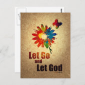 Laat God gaan (12-stap herstelprogramma) Briefkaart (Voorkant / Achterkant)