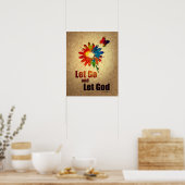 Laat God gaan (12-stap herstelprogramma) Poster (Keuken)