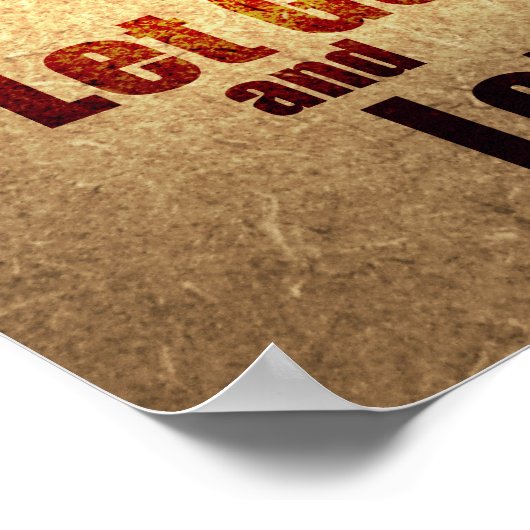 Laat God gaan (12-stap herstelprogramma) Poster (Hoek)