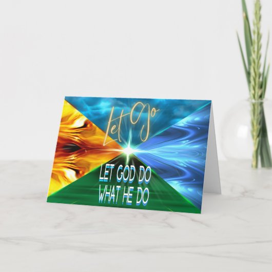 Laat God gaan doen wat hij doet Notitiekaartje (Voorkant)