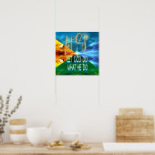 Laat God gaan doen wat hij doet Poster (Keuken)