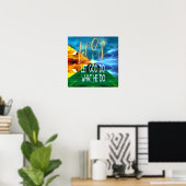 Laat God gaan doen wat hij doet Poster (Thuiskantoor)